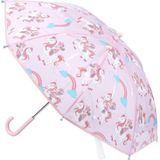 Disney Minnie Mouse paraplu - roze - D66 cm - met eenhoorns - voor kinderen