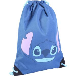 CERDÁ LIFE'S LITTLE MOMENTS Stitch rugzak met trekkoord, officieel Disney-gelicentieerd product, uniseks kinderzak, blauw, klein, Blauw, S