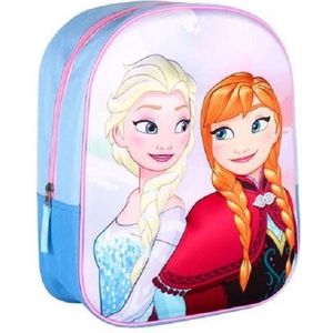 Cerdá 3D-rugzak voor kinderen, Anna en Elsa Frozen uit één tas, officiële Disney-licentie, uniseks, kinderen, multi-hitte, normaal, Multihitte, Eén maat