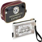 Harry Potter Toilettas, reizen, 2-delig, kleur único, casual, Kleur: zwart/bruin,, casual