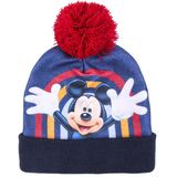 Disney Mickey Mouse 2-delig winterset - muts/handschoenen - blauw - voor kinderen