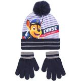 Paw Patrol 2-delig winterset - muts/handschoenen - zwart - voor kinderen