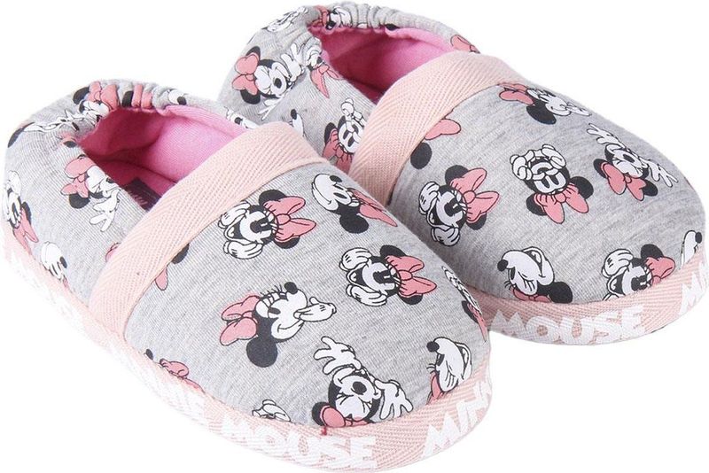 CERDÁ LIFE'S LITTLE MOMENTS Minnie Maus Winterhuispantoffels voor binnen en buiten, antislipzool, grijs, 30/31 EU, grijs.