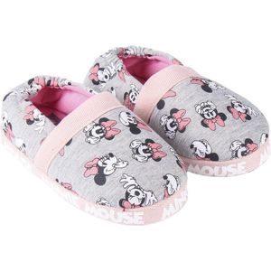 CERDÁ LIFE'S LITTLE MOMENTS - Grappige pantoffels voor meisjes van Minnie Mouse met gevoerde binnenzool en antislipzool - Officiële Disney-licentie, Grijs, 32/33 EU