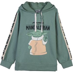 THE MANDALORIAN - Kinder hoodie Katoen - groen -  7 Jaar