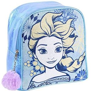 Frozen kinderrugzak - Ritssluiting met pompon - 18 x 21 x 10 cm - Kleine rugzak met versterkte naden - Origineel product ontworpen in Spanje