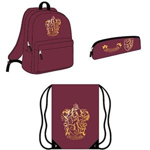 Cerda Harry Potter Rood Schrijfwarenpakket 3 Stuks: -etui En Envelop Rugzak