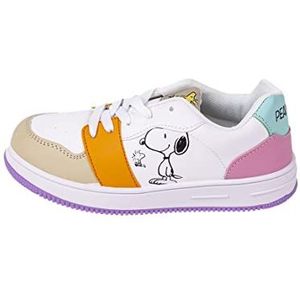 Snoopy Trainers - Multicoloured - UK Size 2.5 - Elastic Closure - Children's Sports Shoes with PVC Sole - Original Product Designed in Spain