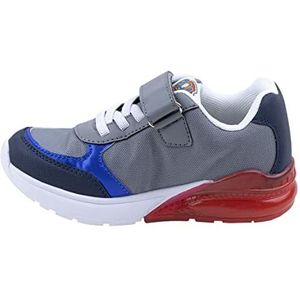 Paw Patrol Trainers - Grey and Blue - UK Size 7 JNR - Velcro and Elastic Closure - Children's Sports Shoes with TPR Sole and Lights - Original Product Designed in Spain