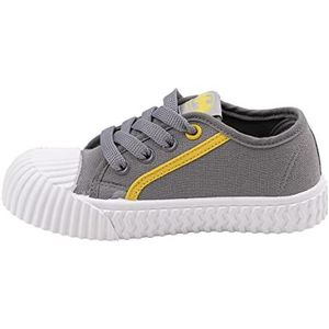 Batman Trainers - Grey - UK Size 2 - Laced Closure - Children's Canvas Trainers with Injected PVC sole - Original Product Designed in Spain