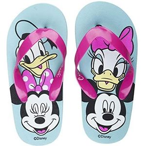 Minnie Mouse en Daisy teenslippers - Turquoise en Roze - Maat 32/33-100% gemaakt van EVA - Vingerteenslippers voor Jongens en Meisjes - Origineel Product Ontworpen in Spanje