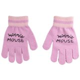 Disney Minnie Mouse 2-delig winterset - muts/handschoenen - roze - voor kinderen