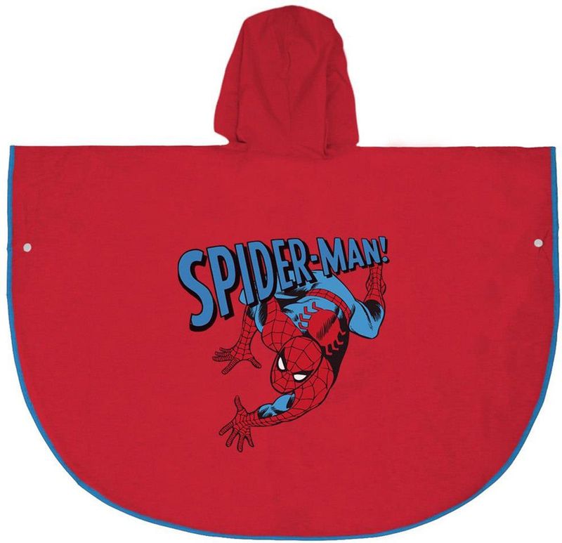 Cerdá - Spiderman - Poncho - Rood - PVC - Waterdicht