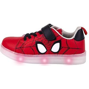 Sportschoenen met LED Spider-Man Velcro Rood Schoenmaat 31