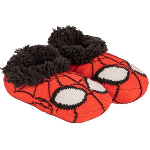 Spiderman Pantoffels voor kinderen, oranje, zwart en wit, maat 32-35, zonder sluiting, kinderschoenen van polyester met sokkenzool, origineel product, ontworpen in Spanje, Rood, 32/35 EU