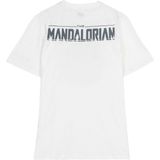 T-Shirt met Korte Mouwen voor kinderen The Mandalorian Wit