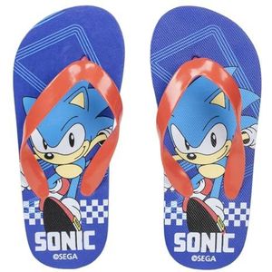 CERDÁ LIFE'S LITTLE MOMENTS Sonic kinderflip-flops, blauw en rood, maat 28/29, van 100% EVA, teenslippers voor jongens en meisjes, origineel product, ontworpen in Spanje, Blauw en rood., 28/29 EU