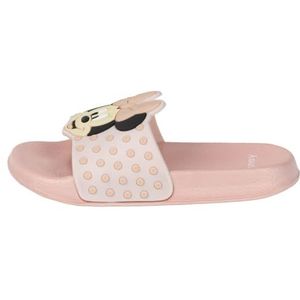 Teenslippers met Minnie-schep, roze, maat 32/33, bedrukt op het design, flip-flops voor kinderen, gemaakt van 100% EVA, origineel product, ontworpen in Spanje, Roze, 32/33 EU