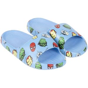 Avengers Kinderslippers, blauw, maat 28/29, van 100% EVA, slipper, superhelden-print, origineel product, ontworpen in Spanje, Blauw, 28/29 EU