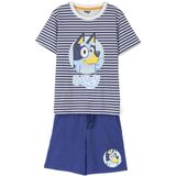 Pyjama - Blauw - Bluey - French Terry - Short - Kids - 3 Jaar
