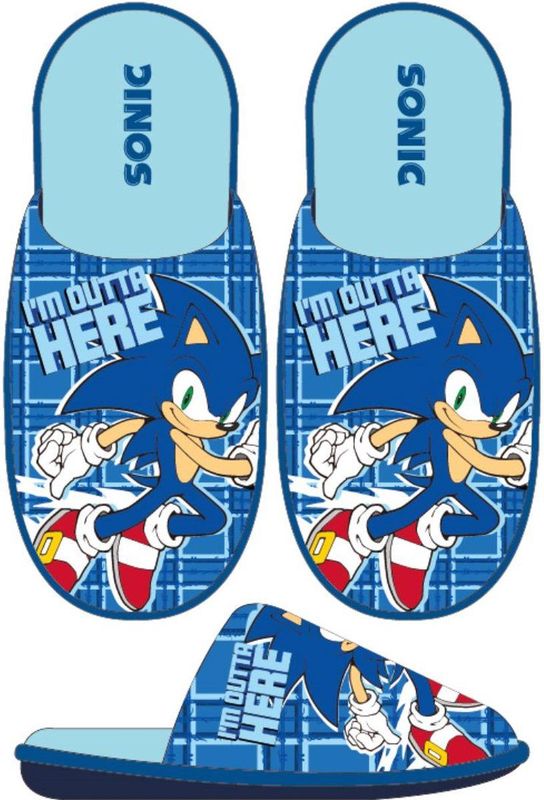 Sonic the Hedgehog - Pantoffels - Blauw - Zacht Materiaal