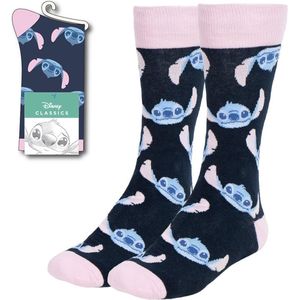 CERDÁ LIFE'S LITTLE MOMENTS Uniseks sokken voor kinderen en volwassenen, Stitch, zwart en roze, 36-43