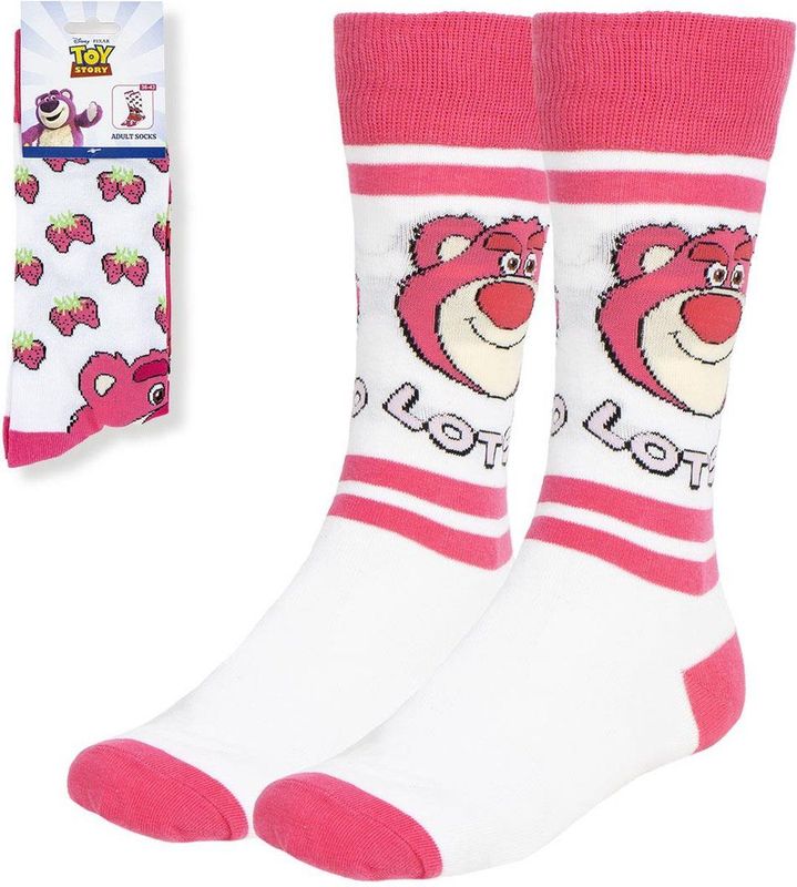 CERDÁ - Toy Story - Sokken - Wit en Roze - Uniseks - 1 paar