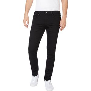 Pepe Jeansvoor mannen. PM206321XE5 Jean Finsbury Skinny zwart (31/30), Casual, Katoen, Denim, Duurzaam