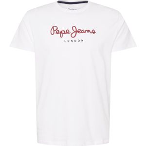 Pepe Jeans - PM508208 Eggo N T-shirt - Wit - Katoen - Korte Mouwen