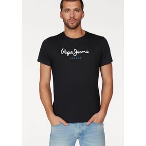 PEPE JEANS - Eggo - T-shirt - Zwart - Katoen