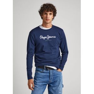 Pepe Jeans Eggo T-shirt Met Lange Mouwen Blauw L Man