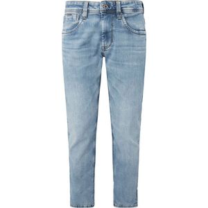 Pepe Jeans - Regular Fit Jeans - Light Used Wiser - Met Riemlussen