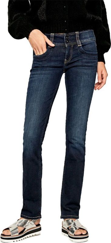 Pepe Jeans Dames Gen Jeans, blauw (denim-d45), 24W / 34L