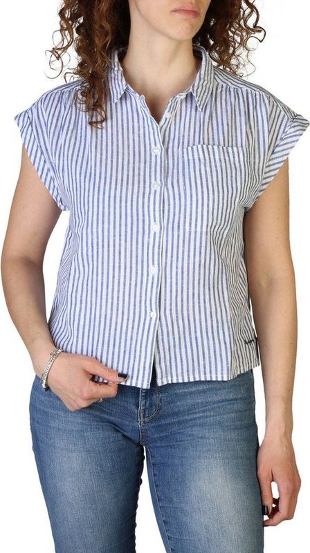 Pepe Jeans - Iris_Pl 304213 - Blouse - Wit - Katoen