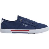 Pepe Jeans Brady Men Basic Sneakers voor heren, 595navy, 43 EU