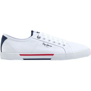 PEPE JEANS Brady Men Basic Schoen - White - Heren - EU 42