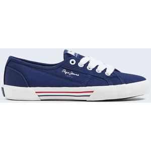 Pepe Jeans Brady Basic W Sneakers voor dames, Blue Navy, 40 EU