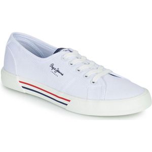 Sneakers Brady Basic PEPE JEANS. Katoen materiaal. Maten 41. Wit kleur