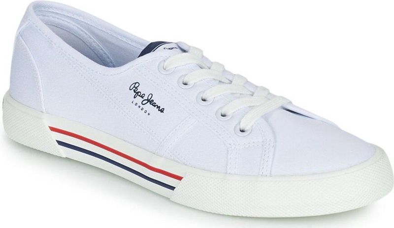 PEPE JEANS - Brady Basic - Sneakers - Wit - Katoen
