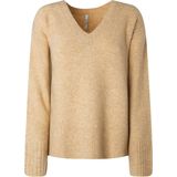Pepe Jeans - Gebreide Trui - Beige - 60% Acryl, 8% Wol, 2% Lycra, 30% Nylon