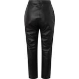 Pepe Jeans - Fiama - Damesbroek - Zwart - Gecoat Effect - Hoge Taille