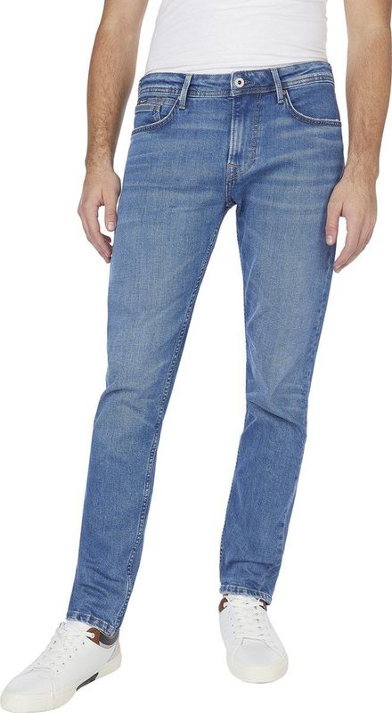 Pepe Jeans Heren Jeans Broeken HATCH REGULAR slim Fit Blauw Volwassenen