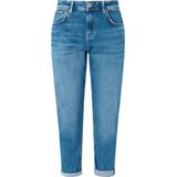 Pepe Jeans - Hoog Getailleerde Straight-Leg Jeans - Blauw - Denim