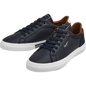 PEPE JEANS - Kenton Court - Sneakers - Marineblauw - Polyurethaan
