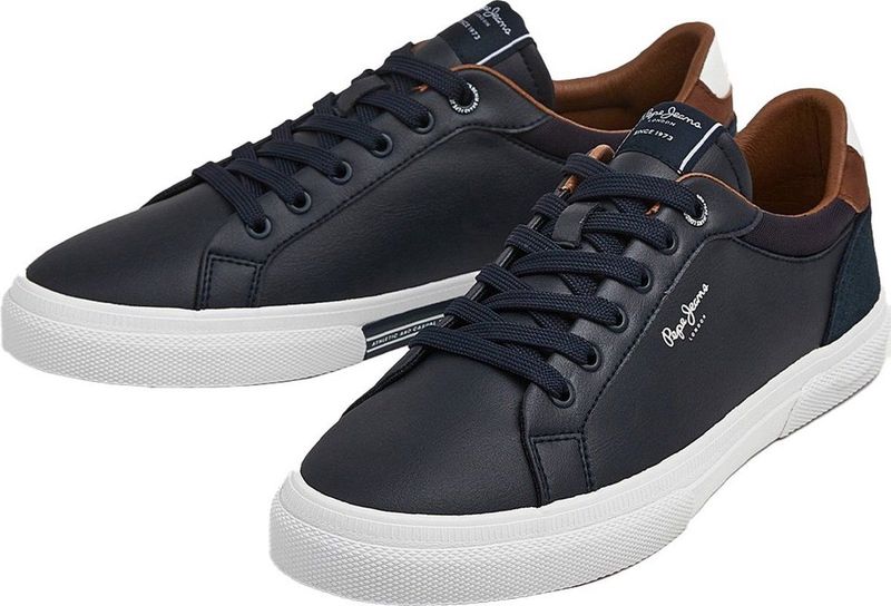 Pepe Jeans Kenton Court M Sneakers voor heren, Blue Navy, 40 EU