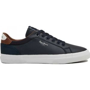 Pepe Jeans - Court De Kenton - Tennisschoenen - Blauw - Leer