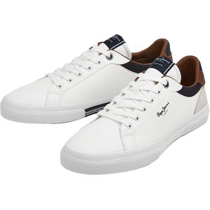 PEPE JEANS - Kenton Court - Sneakers - Wit - Polyurethaan