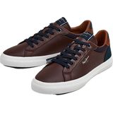 PEPE JEANS Kenton Court Sneakers voor heren, Bruin, 45 EU