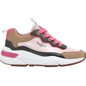 Pepe Jeans Arrow Girl Pearly Sneakers voor meisjes, 319 mauve Roze, 39 EU