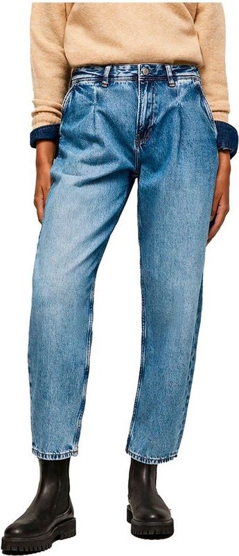 PEPE JEANS Avery Chino Broek - Dames - Denim - 84% Katoen, 15% Polyester, 1% Elastaan